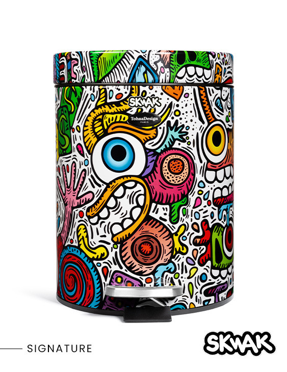 Bathroom bin 5L Crazy Maniac